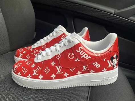 red lv air force 1|louis vuitton af1 white.